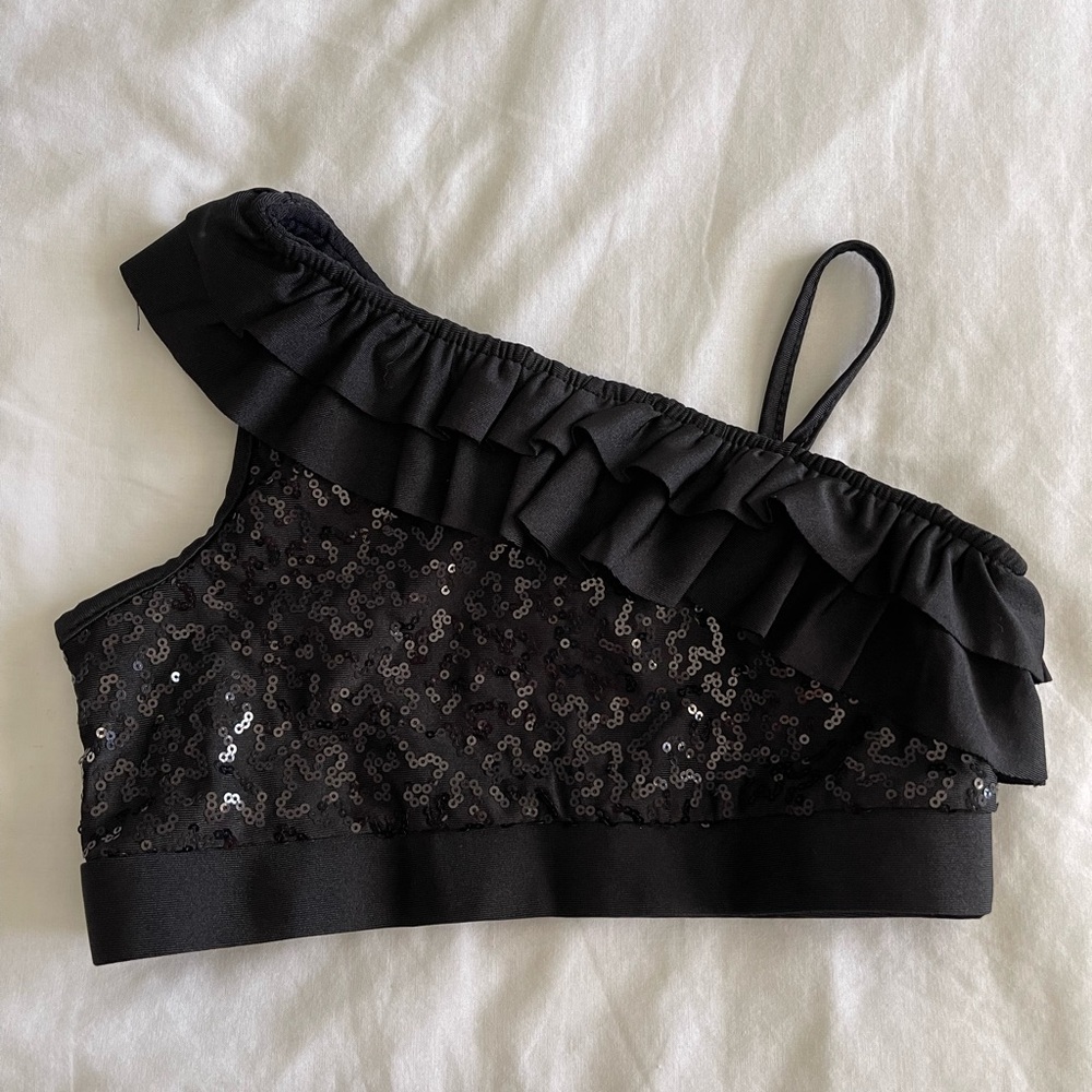 Dance Top - Black Sequins